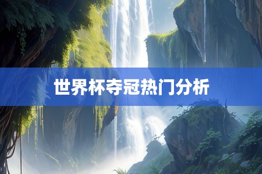 世界杯夺冠热门分析