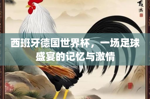 西班牙德国世界杯，一沧州禾苗留学中介服务有限公司场足球盛宴的记忆与激情