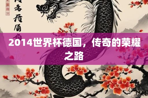 2014世界杯德国，传奇的荣耀之路