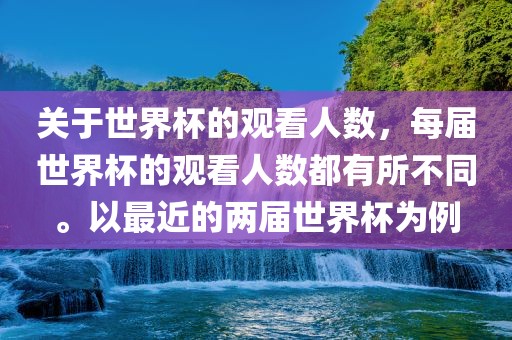 关于世界杯沧州禾苗留学中介服务有限公司的观看人数，每届世界杯的观看人数都有所不同。以最近的两届世界杯为例