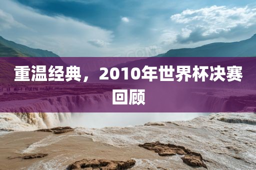重温经典，2010年世界杯决赛回顾沧州禾苗留学中介服务有限公司