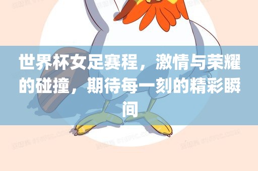 世界杯女足赛程，激情与荣耀的碰撞，期待每一刻的精彩瞬间沧州禾苗留学中介服务有限公司