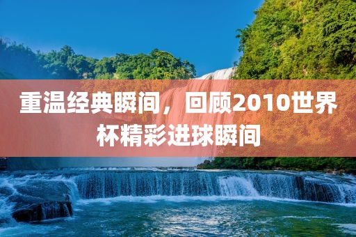 重温经典瞬间，回顾2010世界杯精彩进球瞬间