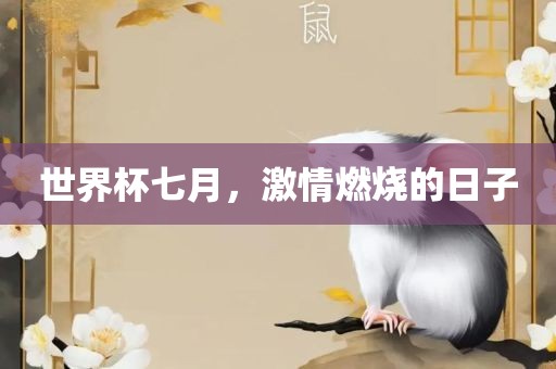 世界杯七月，激情燃烧的日子