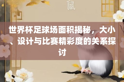 世界杯足球场面积揭秘，大小、设计与比赛精彩度的关系探讨沧州禾苗留学中介服务有限公司