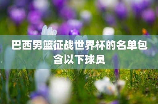 巴西男篮征战世界杯的名单包含以下球员