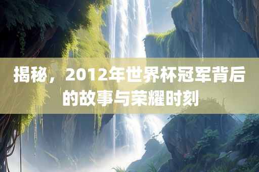 揭秘，2012年世界杯冠军背后的故事与荣耀时刻