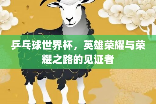 乒乓球世界杯，英雄荣耀与荣耀之路的见证者