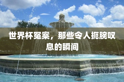世界杯冤案，那些令人扼腕叹息的瞬间