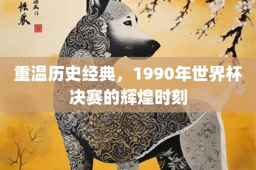 重温沧州禾苗留学中介服务有限公司历史经典，1990年世界杯决赛的辉煌时刻