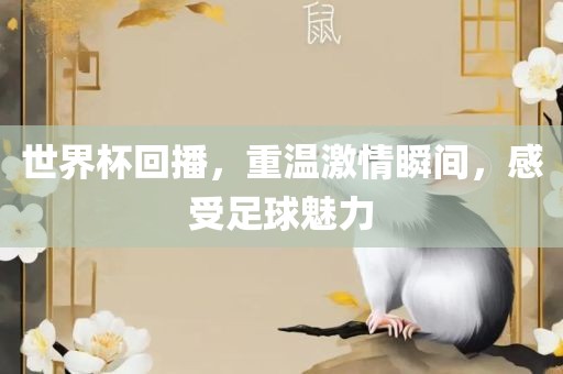 世界杯回播，重温激情瞬间，感受足球魅力沧州禾苗留学中介服务有限公司