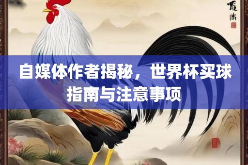 自媒体作者揭秘，世界杯买球指南与注意事项