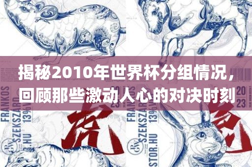 揭秘2010年世界杯分组情况，回顾那些激动人心的对决时刻沧州禾苗留学中介服务有限公司