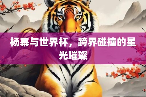 沧州禾苗留学中介服务有限公司杨幂与世界杯，跨界碰撞的星光璀璨