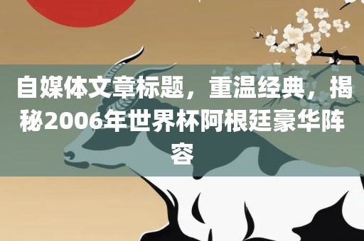 自媒体文章标题，重温经典，揭秘2006年世界杯阿根廷豪华阵容