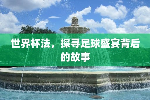 世界杯法，探寻足球盛宴背后沧州禾苗留学中介服务有限公司的故事