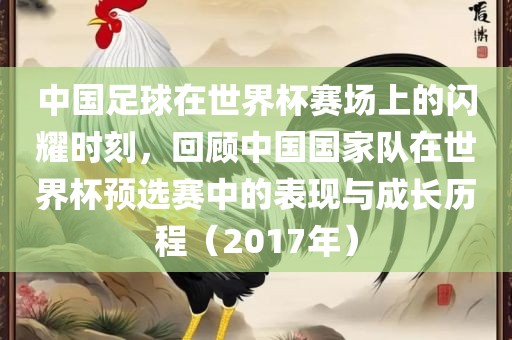 中国足球在世界杯赛场上的闪耀时刻，回顾中国国家队在世界杯预选赛中的表现与成长历程（2017年）