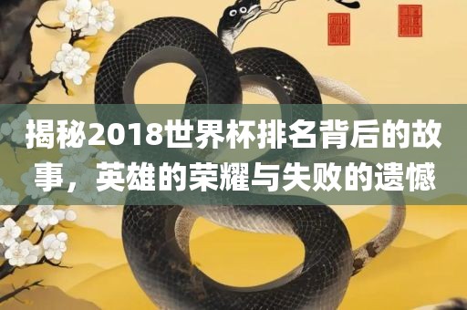 揭秘2018世界杯排名背后的故事，英雄的荣耀与失败的遗憾