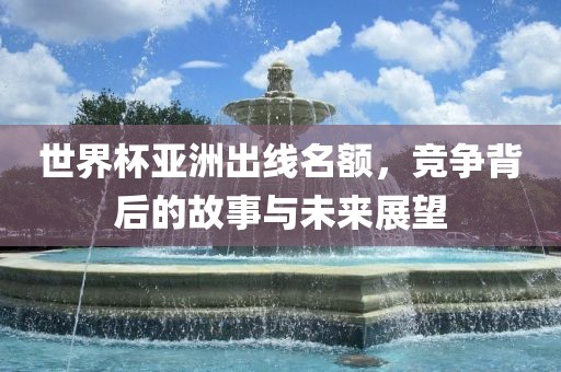 世界杯亚洲出线名额，竞争背后的故事与未来展望沧州禾苗留学中介服务有限公司