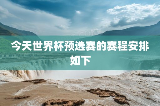今天世界杯预选赛的赛程安排如下沧州禾苗留学中介服务有限公司