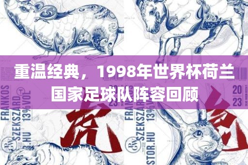 重温经典，1998年世界杯荷兰国家足球队阵容回顾