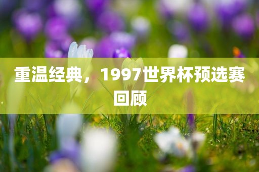 重温经典，1997世界杯预选赛回顾
