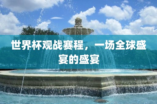 世界杯观战赛程，一场全球盛宴的盛宴沧州禾苗留学中介服务有限公司