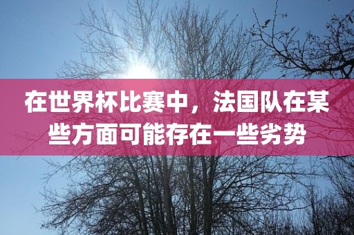 在世界杯比赛中，法国队在某些方面可能存在一些劣势