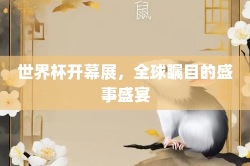 世界杯开幕展，全球瞩目的盛事盛宴