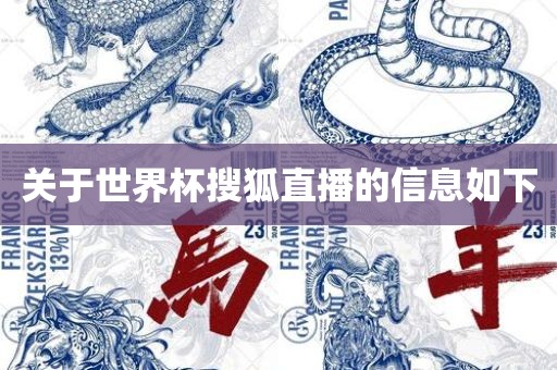 关于世界杯搜狐直播的信息如下