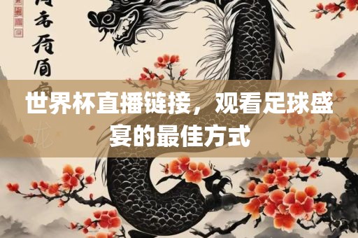世界杯直播链接，观看足球盛宴的最佳方式